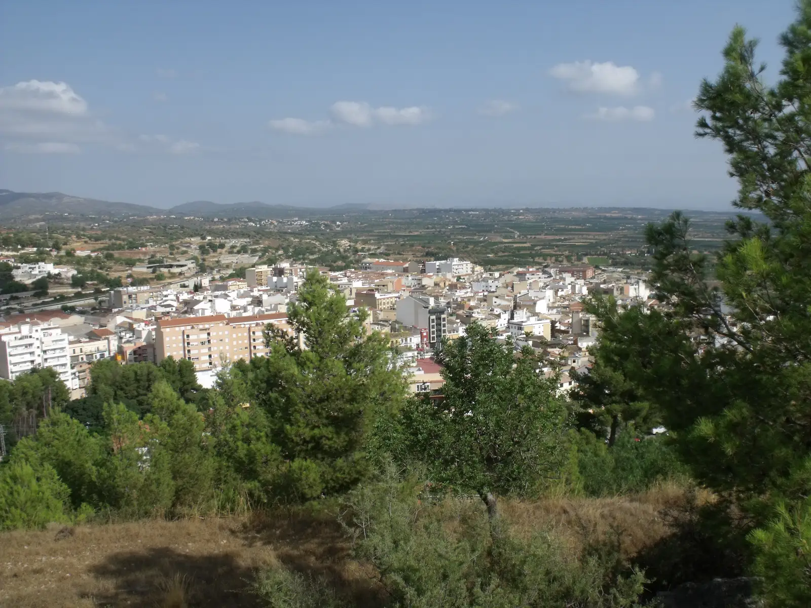 Vista de Chiva desde el castillo, municipio de Urbanización El Bosque